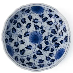 Clearance MIYA Company Ai Karakusa 6.75" Dessert Dish