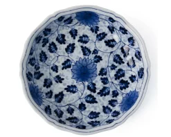 Clearance MIYA Company Ai Karakusa 6.75" Dessert Dish