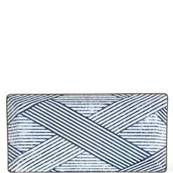MIYA Company Aizome Shima Rectangle Plate