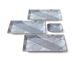 MIYA Company Aizome Shima Rectangle Plate