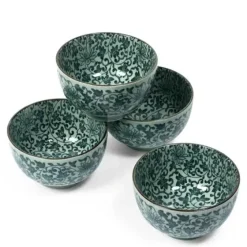 Hot MIYA Company Antique Green Karakusa 5" Bowl Set At Miya
