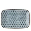 New MIYA Company Asanoha Plate - Blue/Brown