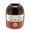 New MIYA Company Bento Set Fortune Cat Red