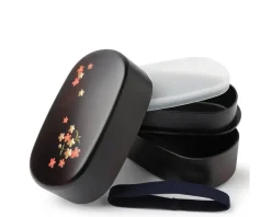 Clearance MIYA Company Bento Set Woodgrain Sakura Blossom