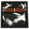 Best MIYA Company Black Brush Stroke Sushi Set