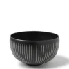 Best MIYA Company Black Cosmos Horsetails Bowl 6-1/4"