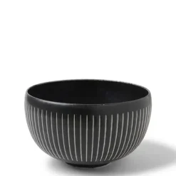 Best MIYA Company Black Cosmos Horsetails Bowl 6-1/4"