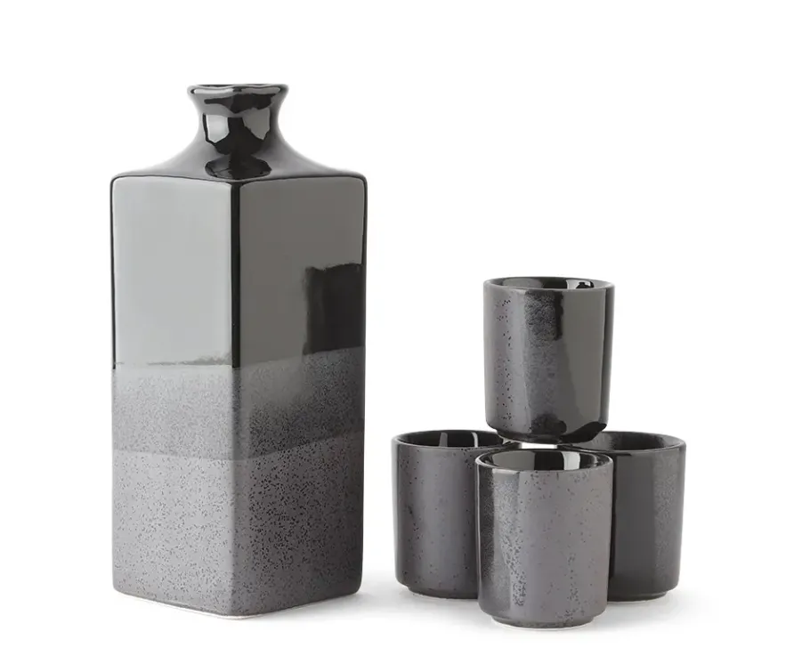 Outlet MIYA Company Black Ombre Sake Set