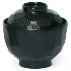 Clearance MIYA Company Black 8 Oz. Soup Bowl With Lid