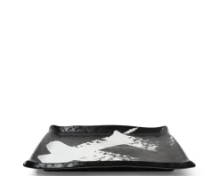Sale MIYA Company Black & White Brush Rectangle Platter