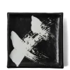 MIYA Company Black & White Brush Square Plate