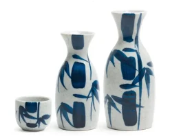 Hot MIYA Company Blue Bamboo 1.2 Oz. Sake Cup