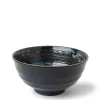 Best MIYA Company Blue Black Swirl 6.75" Noodle Bowl