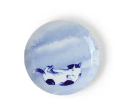Online MIYA Company Blue Cat Playing Plate