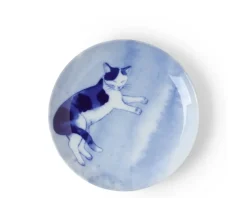Outlet MIYA Company Blue Cat Relaxing Plate