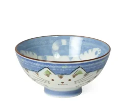 Outlet MIYA Company Blue Cat Rice Bowl