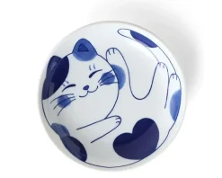 Clearance MIYA Company Blue Cats 7.75" Bowl