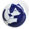 MIYA Company Blue Cats 7.75" Bowl