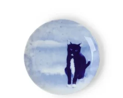 Discount MIYA Company Blue Cat Sitting Plate