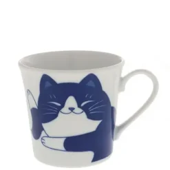 Clearance MIYA Company Blue Cats 8 Oz. Mug