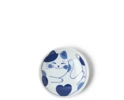 Discount MIYA Company Blue Cats 3.75" Sauce Dish