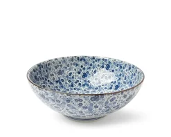 Clearance MIYA Company Blue Flowers 8.25" Bowl