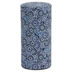 Online MIYA Company Blue Mums Tea Canister