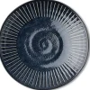 New MIYA Company Blue Namako Tokusa 9.75" Plate