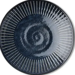 New MIYA Company Blue Namako Tokusa 9.75" Plate