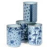 Best MIYA Company Blue Patterns 8 Oz. Teacup Set