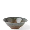 Clearance MIYA Company Blue Sand Crackle Bowl 7-5/8"