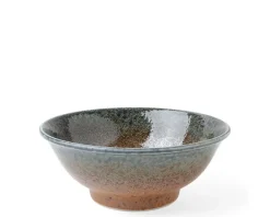 MIYA Company Blue Sand Crackle Bowl 8-1/2"