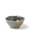 Hot MIYA Company Blue Sand Crackle Sauce Bowl 3-1/2"