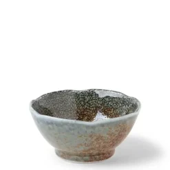 Hot MIYA Company Blue Sand Crackle Sauce Bowl 3-1/2"