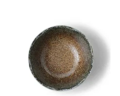 Hot MIYA Company Blue Sand Crackle Sauce Bowl 3-1/2