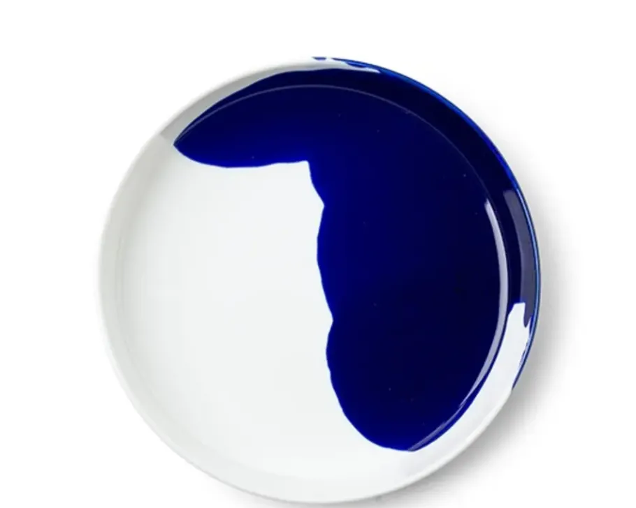 Clearance MIYA Company Blue Splash 7.75" Plate