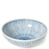 MIYA Company Blue Stripes 8.25" Bowl