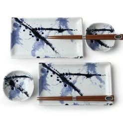Online MIYA Company Blue Sumi Sushi Set