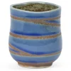 Hot MIYA Company Blue Swirl 10 Oz. Teacup