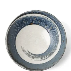 Clearance MIYA Company Blue Swirl 9.75" Serving Bowl