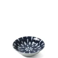 Online MIYA Company Blue Textile Raindrops Sauce Dish