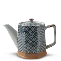 Clearance MIYA Company Blue Vintage Dots Tea Pot