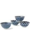 Clearance MIYA Company Blue & White 6" Bowl Set