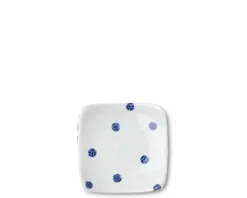 New MIYA Company Blue & White Dots 3.5" Plate