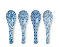 Best MIYA Company Blue & White Soup Spoon Set