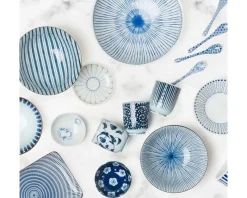 New MIYA Company Blue & White Teacup Set