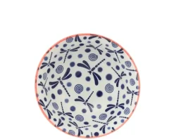 New MIYA Company Bowl Blue Dragonfly 6