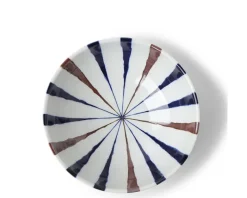 Best MIYA Company Bowl Brown Indigo Spokes 8-3/8