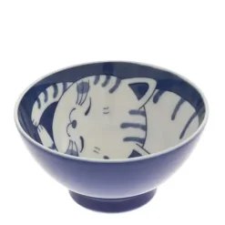 Sale MIYA Company Bowl Rice Cat Blue Tabby 4-5/8"