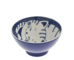 Sale MIYA Company Bowl Rice Cat Blue Tabby 4-5/8"
